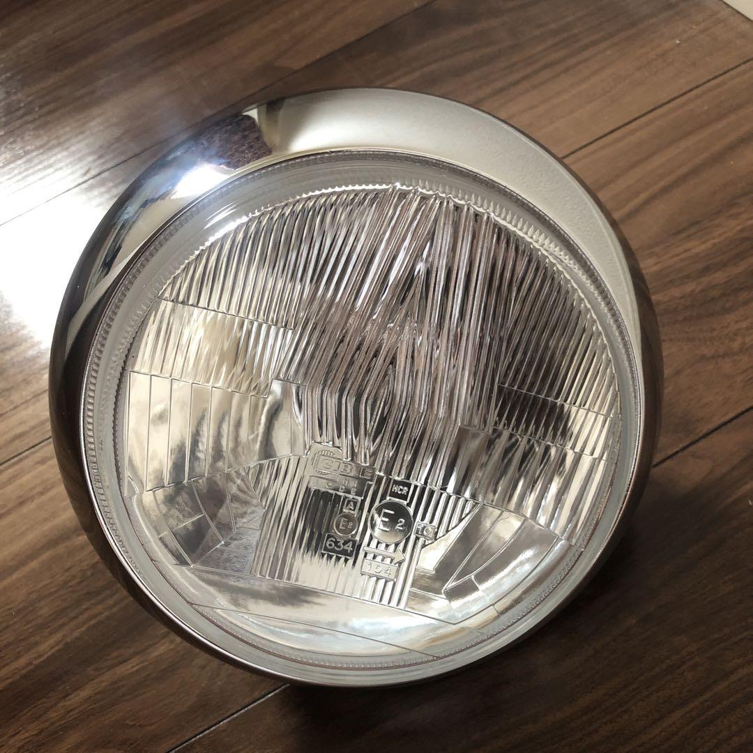 官*官様 当時物　シビエ　凹　ライト　リム　ケース付き　160パイ　ヨンフォア CB400F用 シビエ凹みタイプ リム ケース付き 新品未使用（シビエ