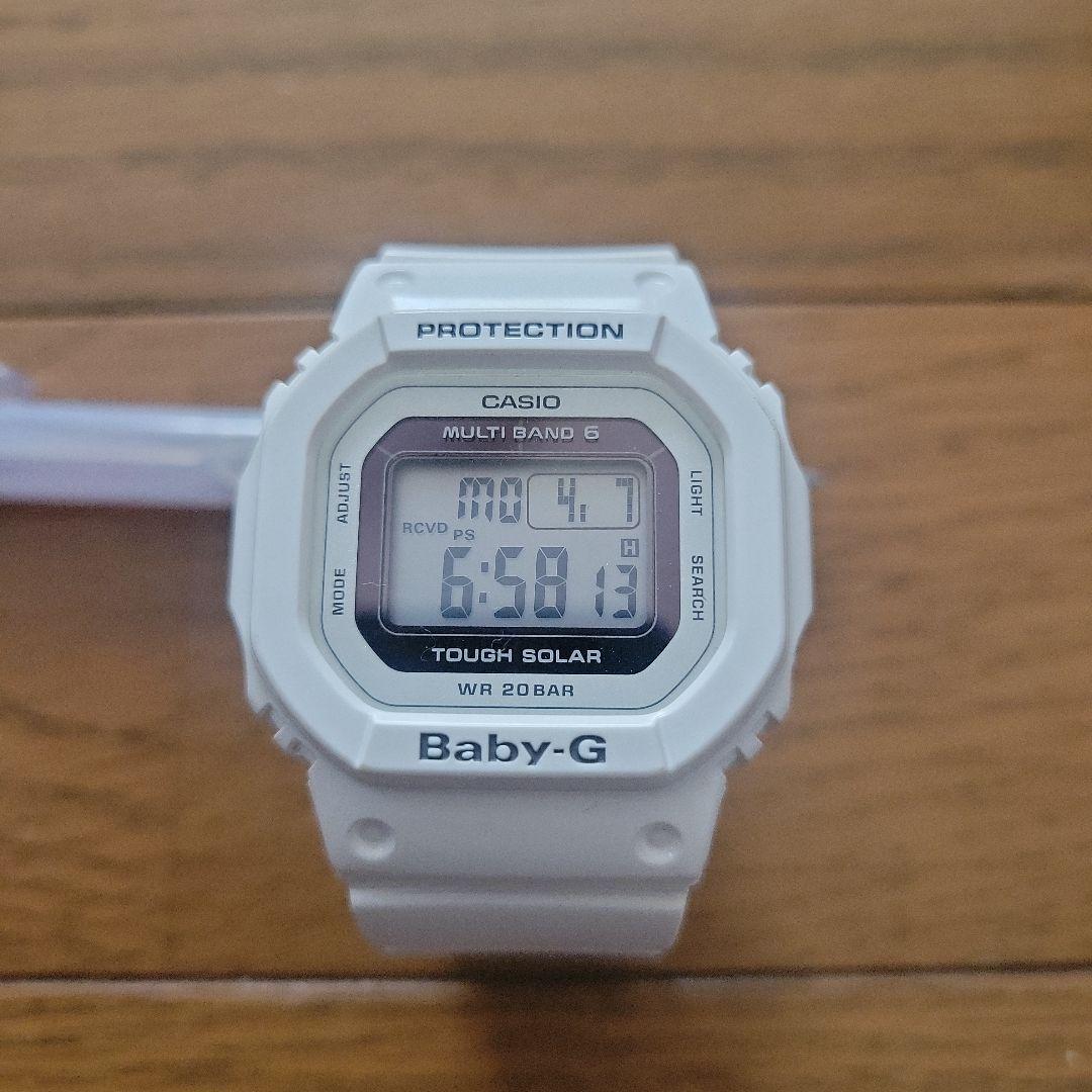 カシオ 腕時計 Baby-G BGD-5000 電波タフソーラー 白 USED（BGD