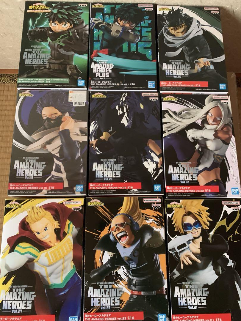 ヒロアカ僕のヒーローアカデミア　THE AMAZING HEROES 9体SET Amazon.co.jp: THE AMAZING HEROES-PLUS-IZUKU MIDORIYA 緑谷出