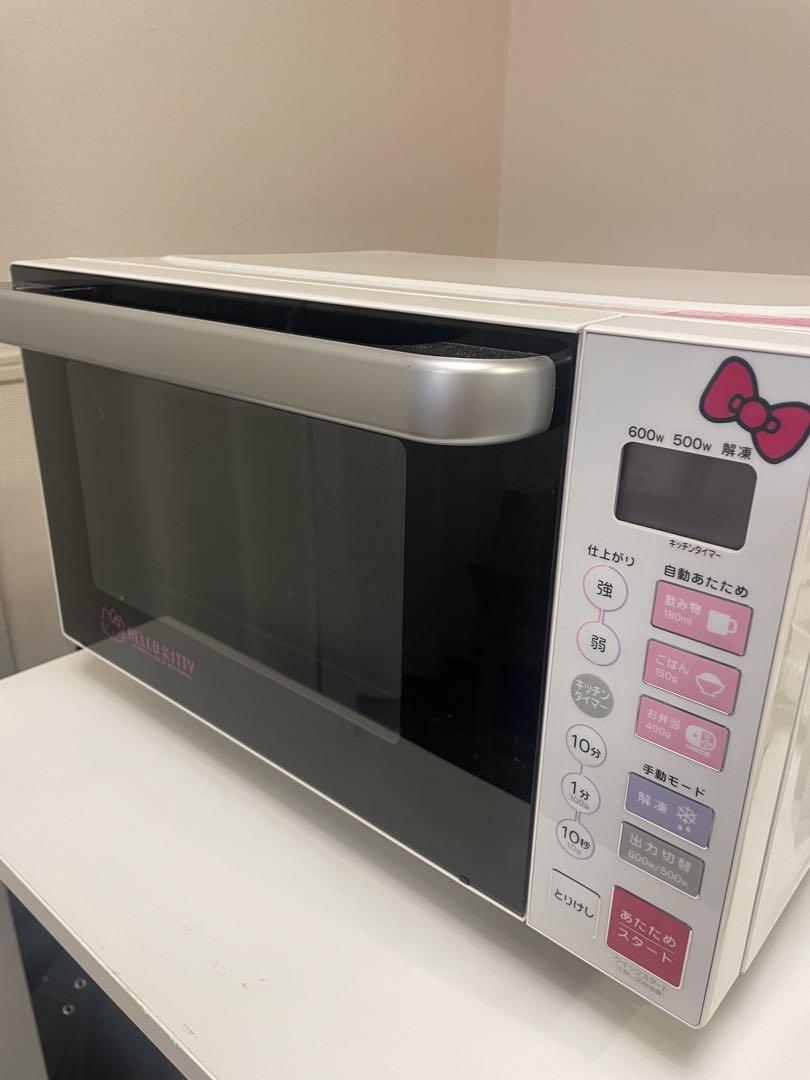 ハローキティ 単機能電子レンジ 600W/500W （徹底比較】電子