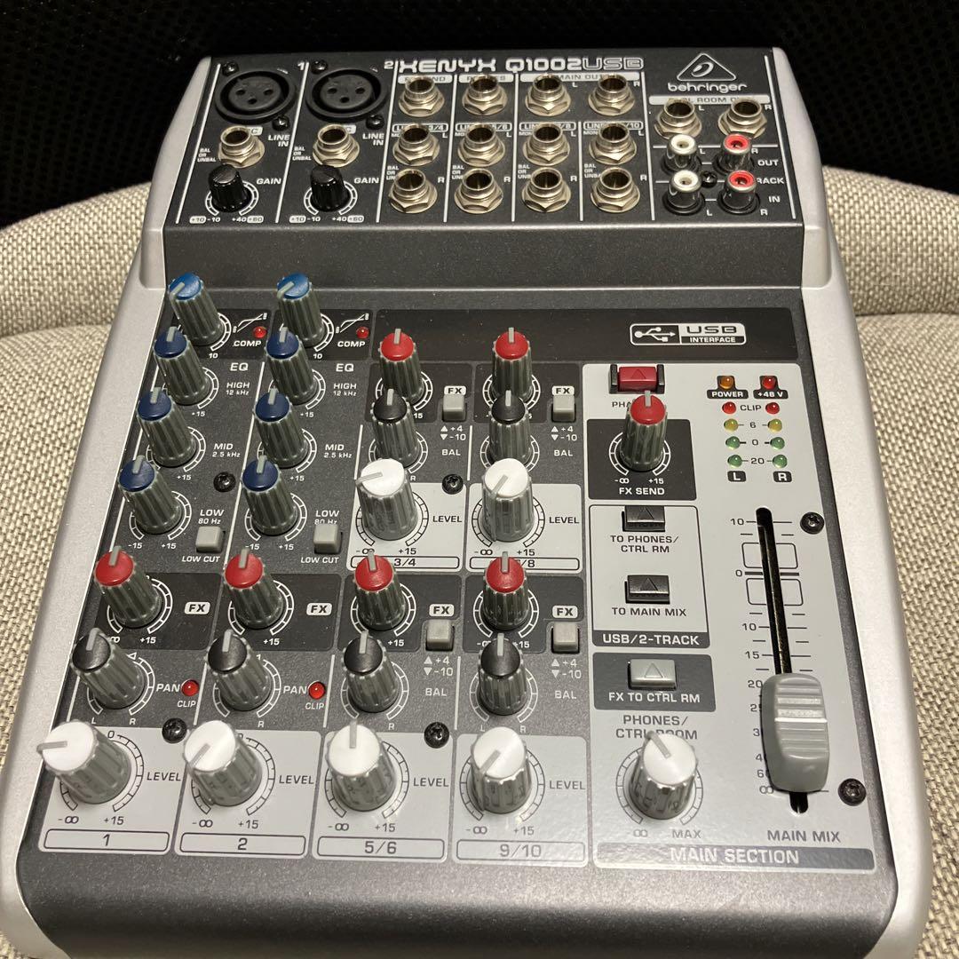 Behringer ベリンガー XENYX Q1002USB アナログミキサー Amazon | Behringer アナログミキサー 10チャンネル 1ノブコンプ