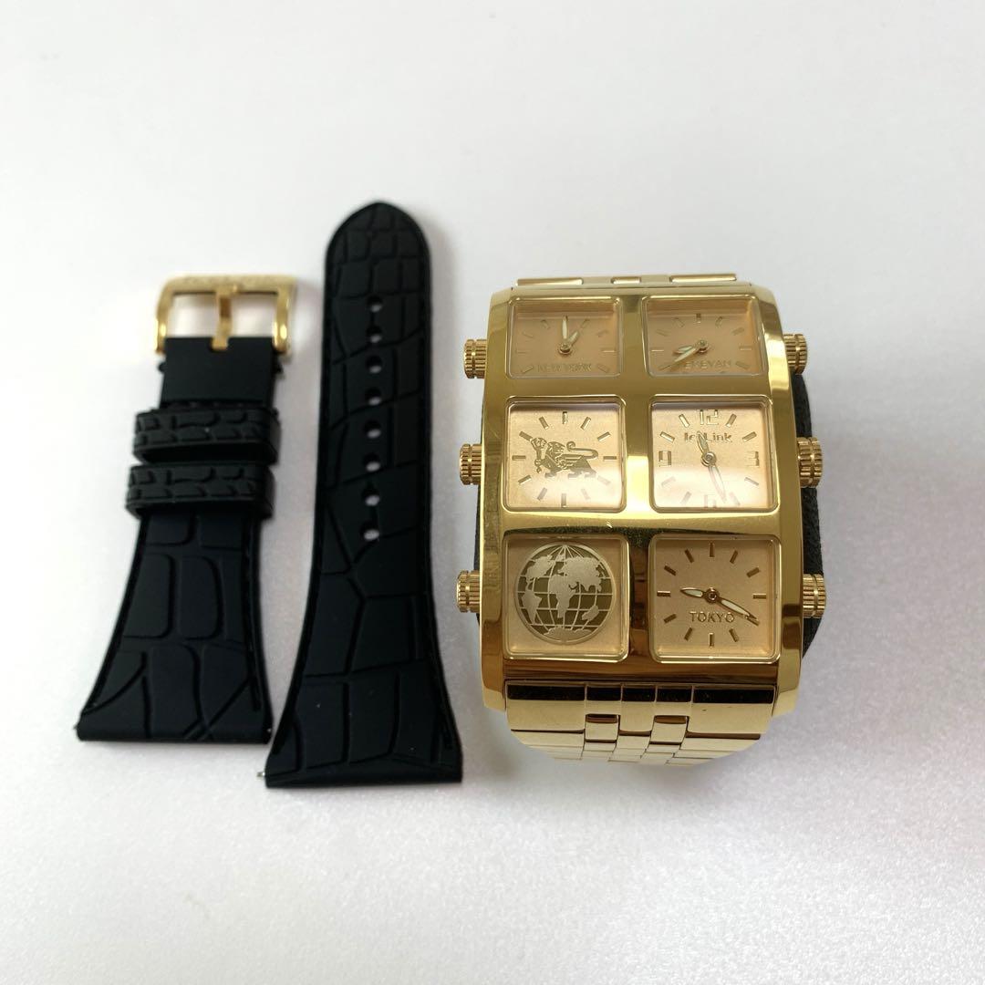IceLink ゴールド 多面体デザイン 時計 Watches - IceLink