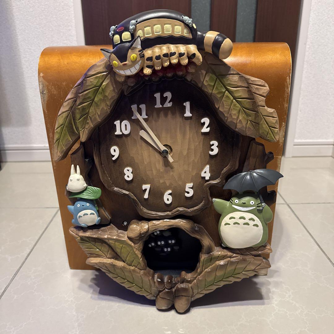 となりのトトロ掛け時計 ジャンク品 （スタジオジブリ となりの