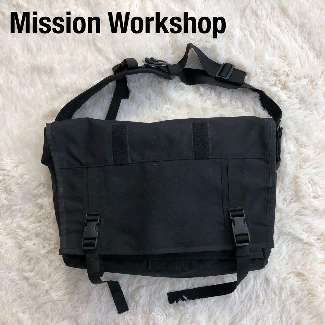MISSION WORKSHOPメッセンジャーバッグブラック黒ショルダー