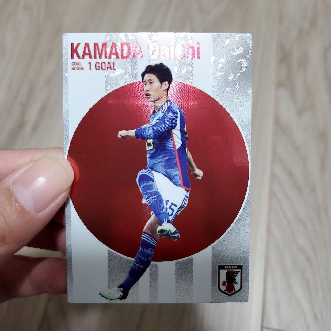 ジャージナンバー 2021 サッカー日本代表 鎌田大地 直筆サインカード ジャージナンバー 2021 サッカー日本代表 鎌田大地 直筆サイン