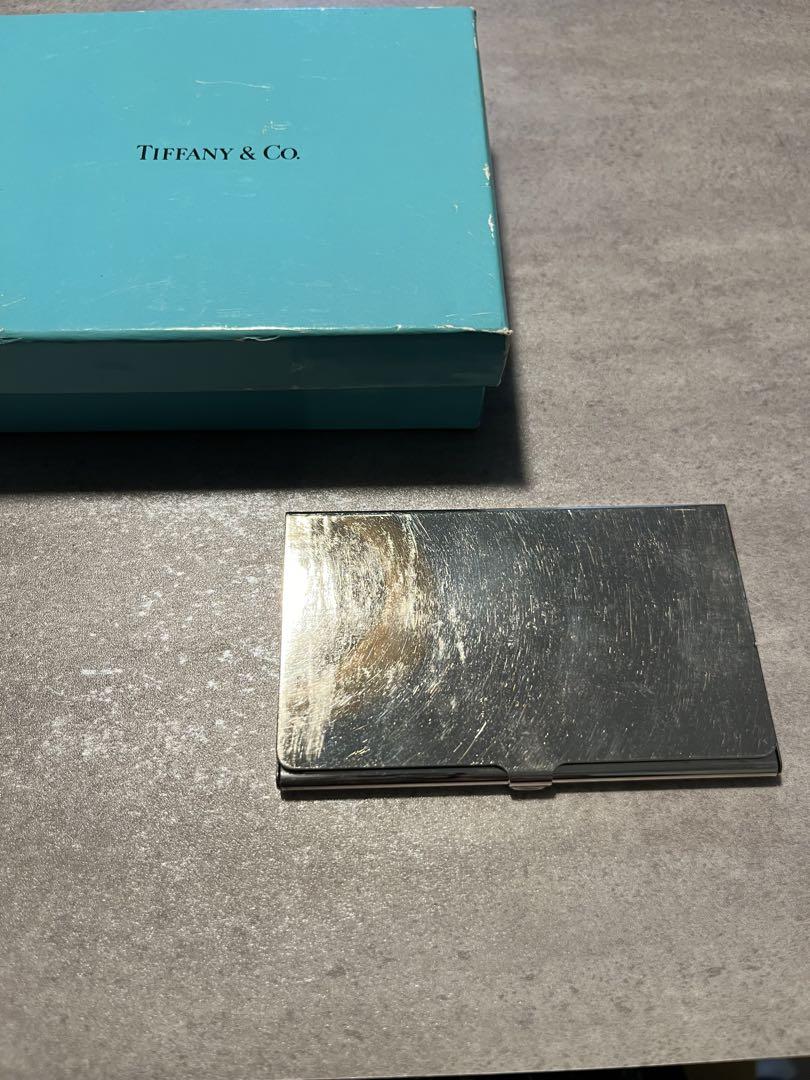 Tiffany & Co. STREAMERICA 名刺入れ 925シルバー限定 VINTAGE】TIFFANY&Co. ティファニー エンジンターン ビジネス