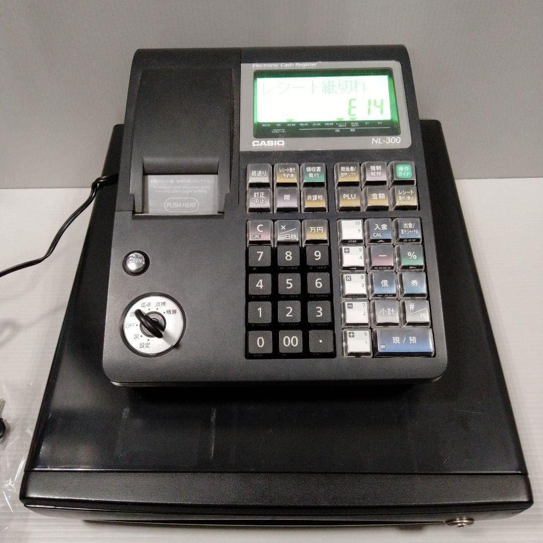 カシオ レジスター NL-300 ブラック【ジャンク】（白37設定無料