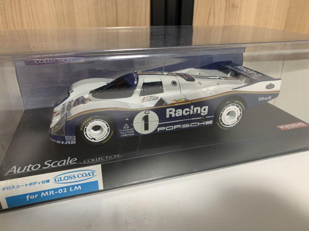 ✨SALE✨京商 MINI-Z PORSCHE ポルシェ962CLH10ボディー 1/28 Kyosho Mini-Z Porsche 962C Coupe Body - White/Blue - RC