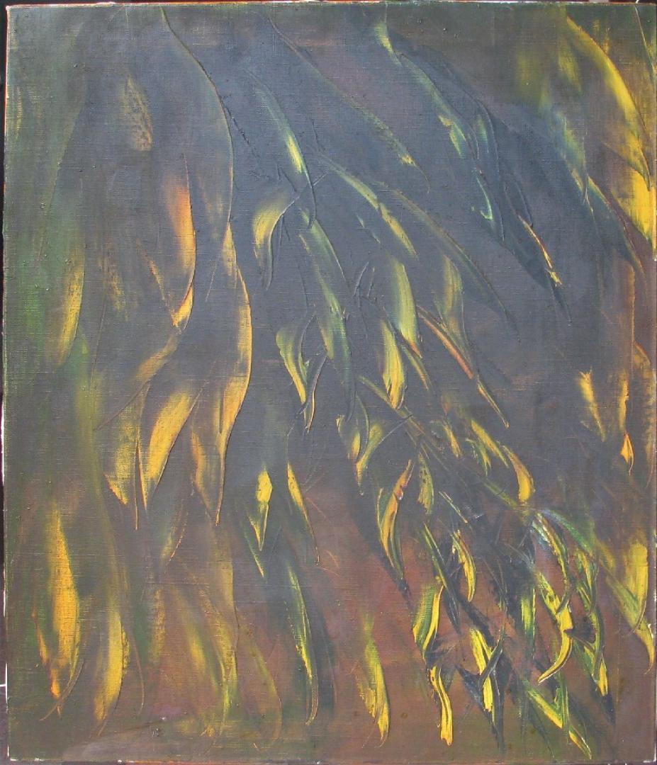 現代美術作家,大澤哲郎「untitled to-414」10号油彩,和製