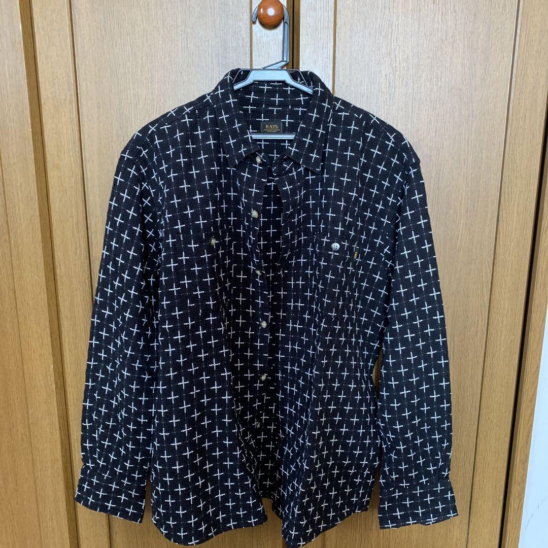 キムタク着　rats ラッツ　オンブレ　チェック　シャツ RATS PRINT FLANNEL CHECK SHIRT ラッツ キムタク - メルカリ