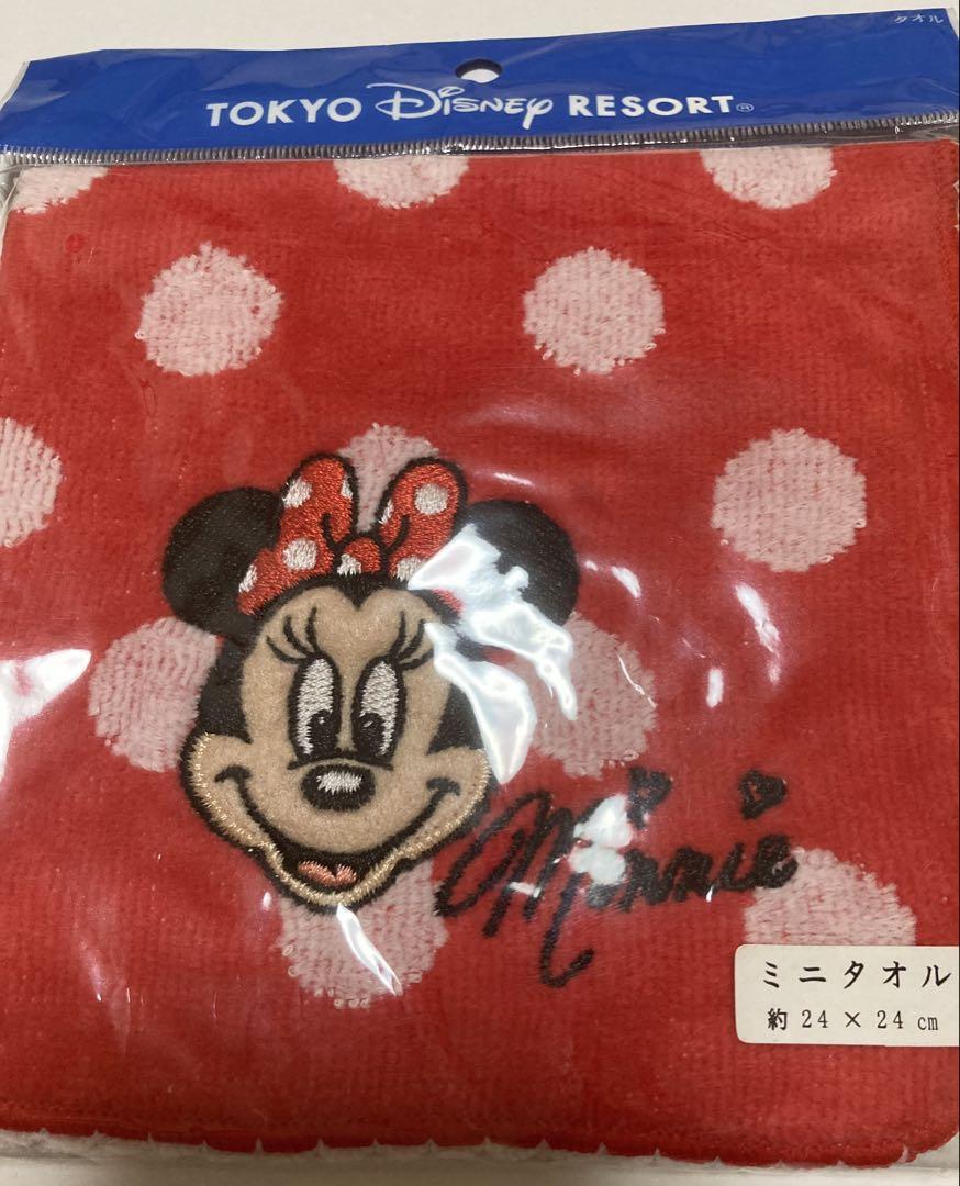 未開封未使用 Disney ミニタオル ミニーマウス - タオル在庫