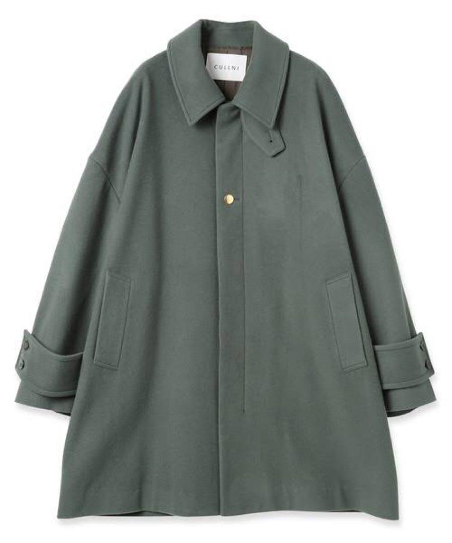 クルニ 23AW ステンカラーコート バーバリー クレストブリッジ エトセンス テクニカルウールクレストブリッジチェックステンカラーコート