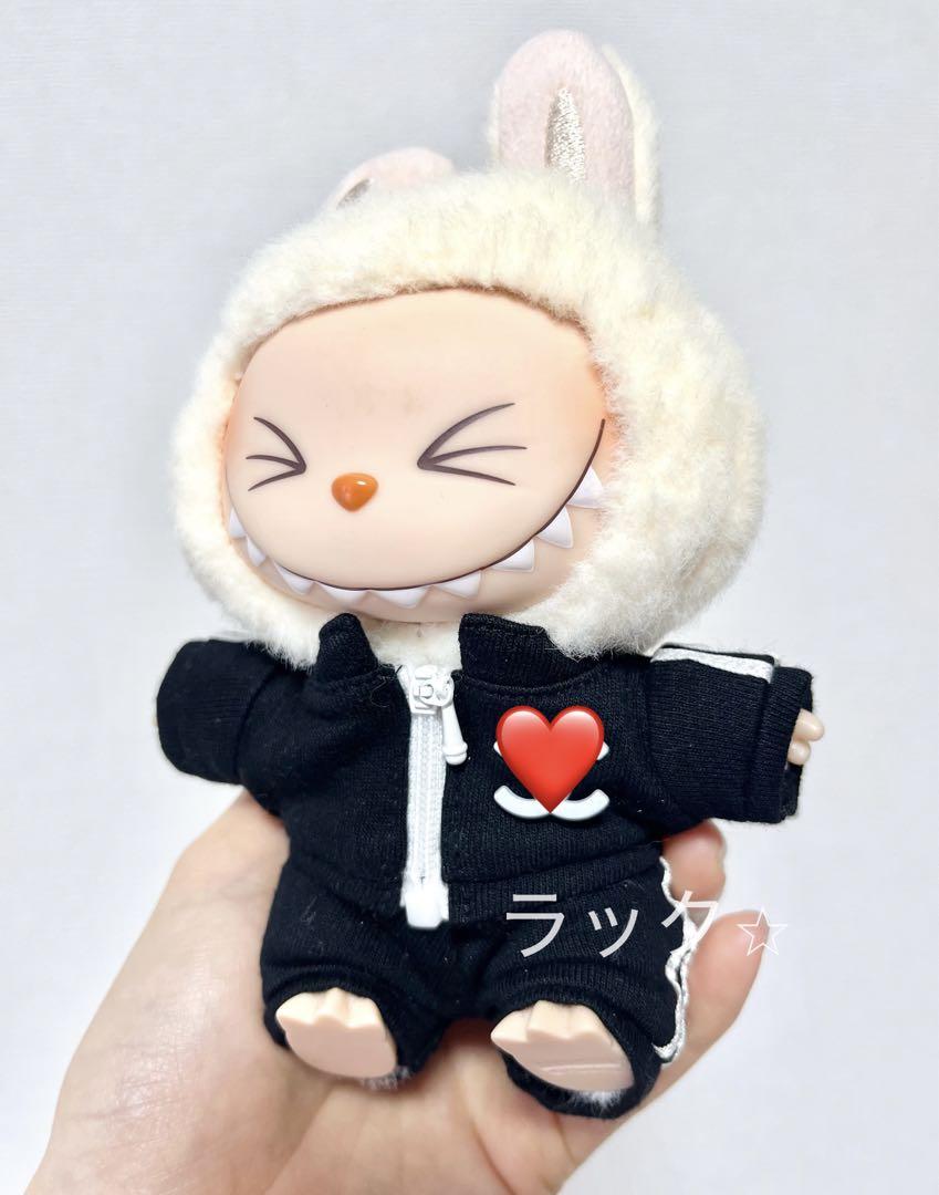 LABUBU ラブブ ぬい服 C ブラック 服 ジャケット ズボン 2点