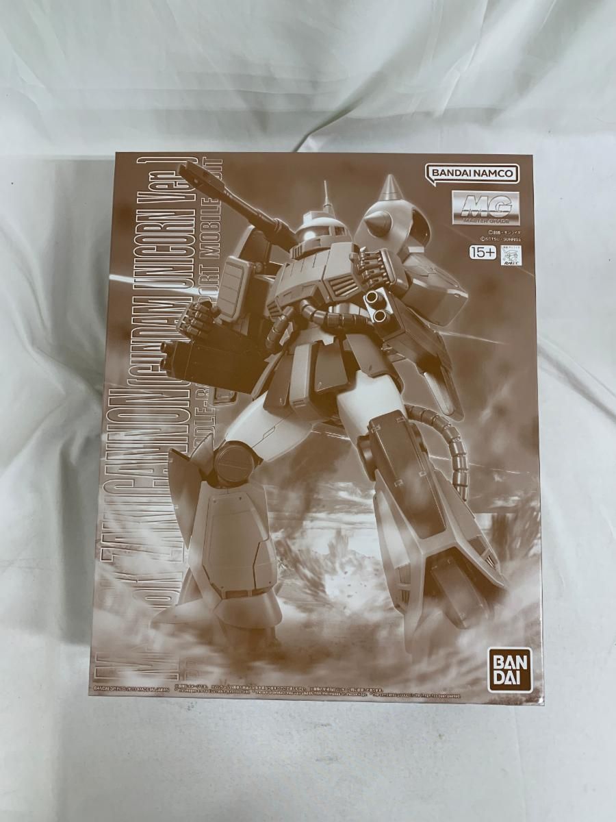 ガンプラ mg ザクキャノン　ユニコーンカラーver. 内袋未開封　箱傷み有 ガンプラ mg ザクキャノン ユニコーンカラーver. 内袋未開封 箱