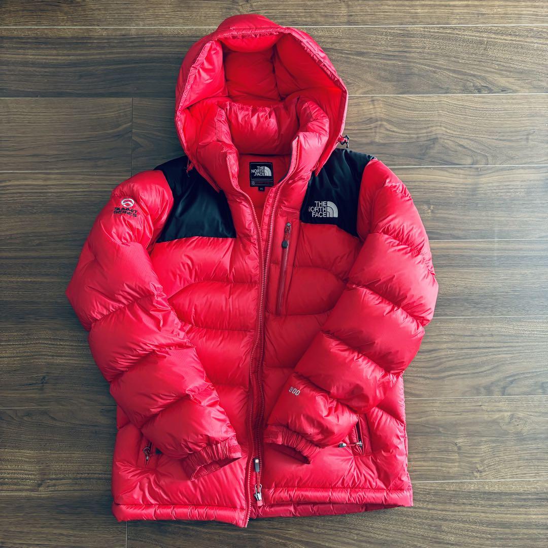 THE NORTH FACE ダウンジャケット 800 赤 収納袋付き（山＆街で