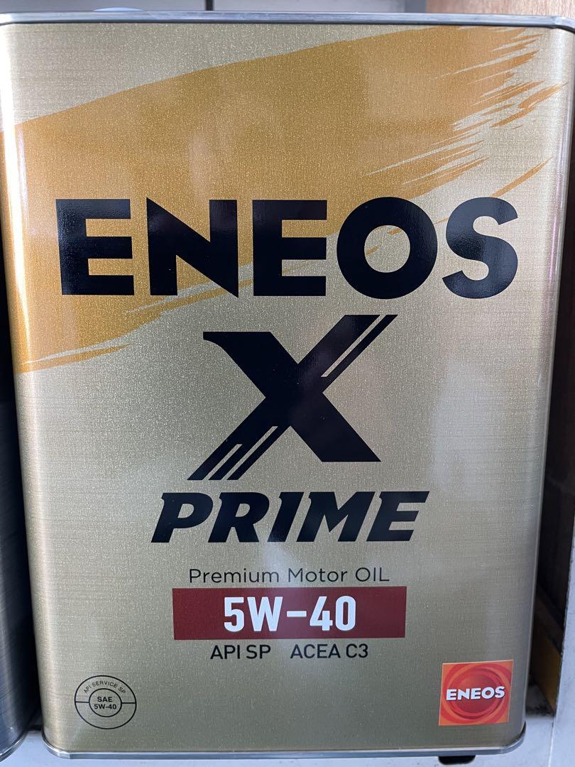 ENEOS X PRIME エンジンオイル 5W-40 SN C3 4L缶✖️2 エネオス エンジンオイル ENEOS X PRIME 5W-40 API:SN ACEA:C3