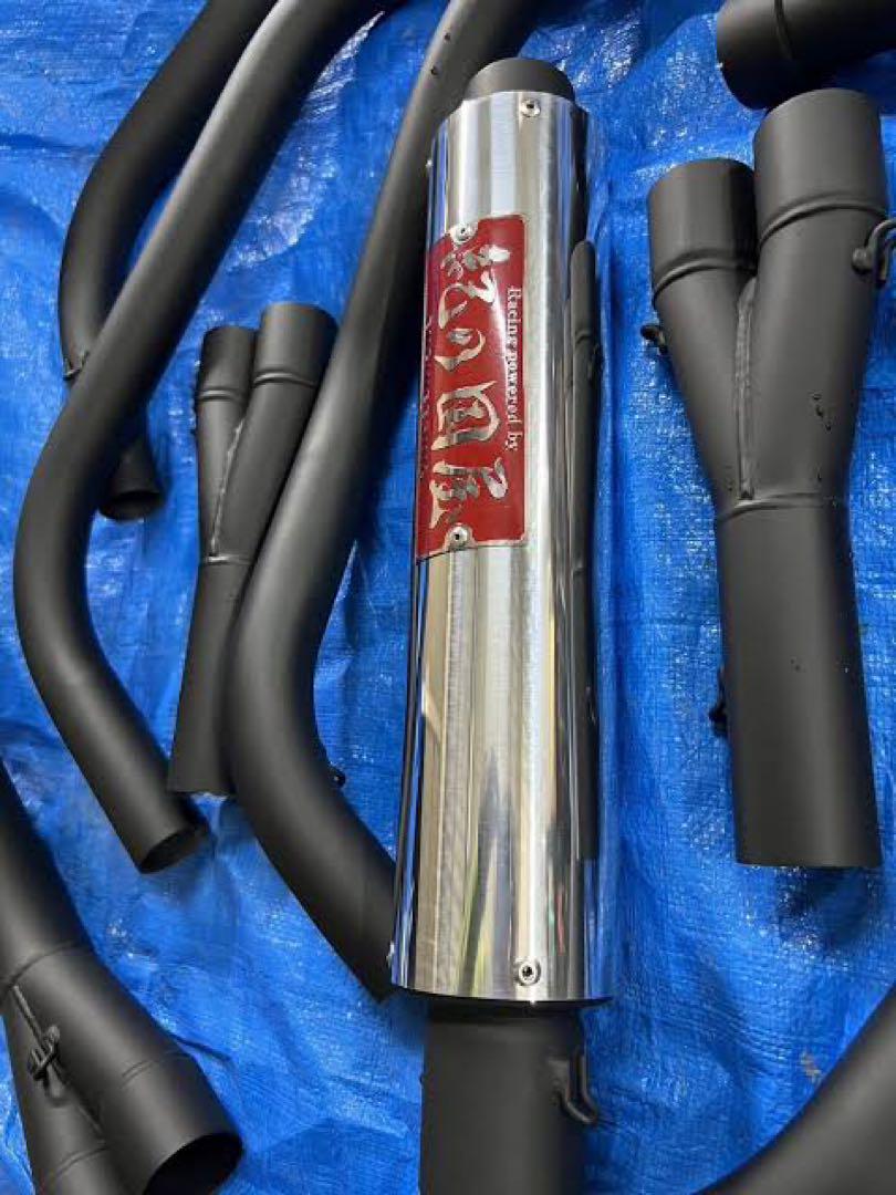 ゼファー400 紀ノ国屋マフラー プリティ― KAWASAKI ゼファー400/χ 紀の国屋 45π 分割式 4-2-1管