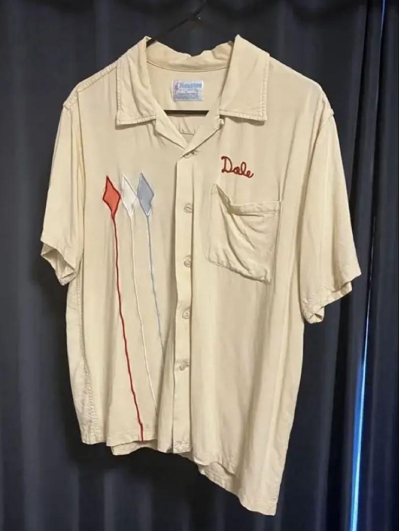 90s Houston ボーリングシャツ M （ヒューストンのヴィンテージ