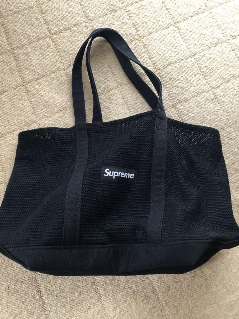 Supreme メッシュ トートバッグ 黒（Supreme 'Mesh Backpack