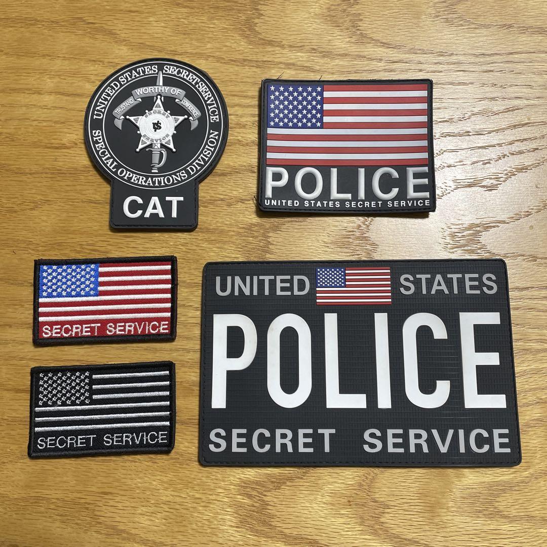 USSS CAT シークレットサービス パッチ 5枚 （USSS
