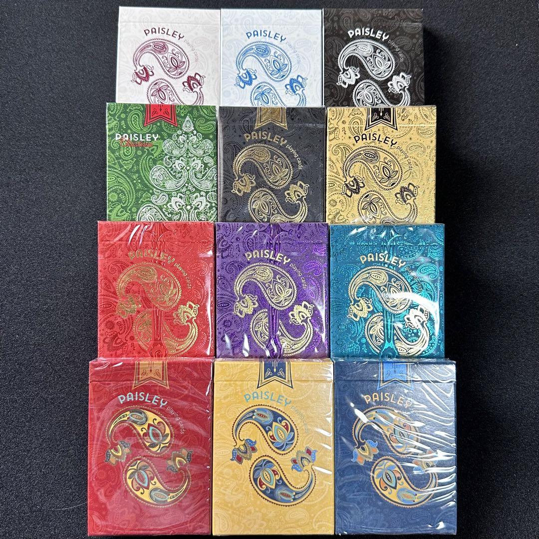 Paisley playing cards ペイズリー 新品12デック Paisley playing cards ペイズリー 新品12デック