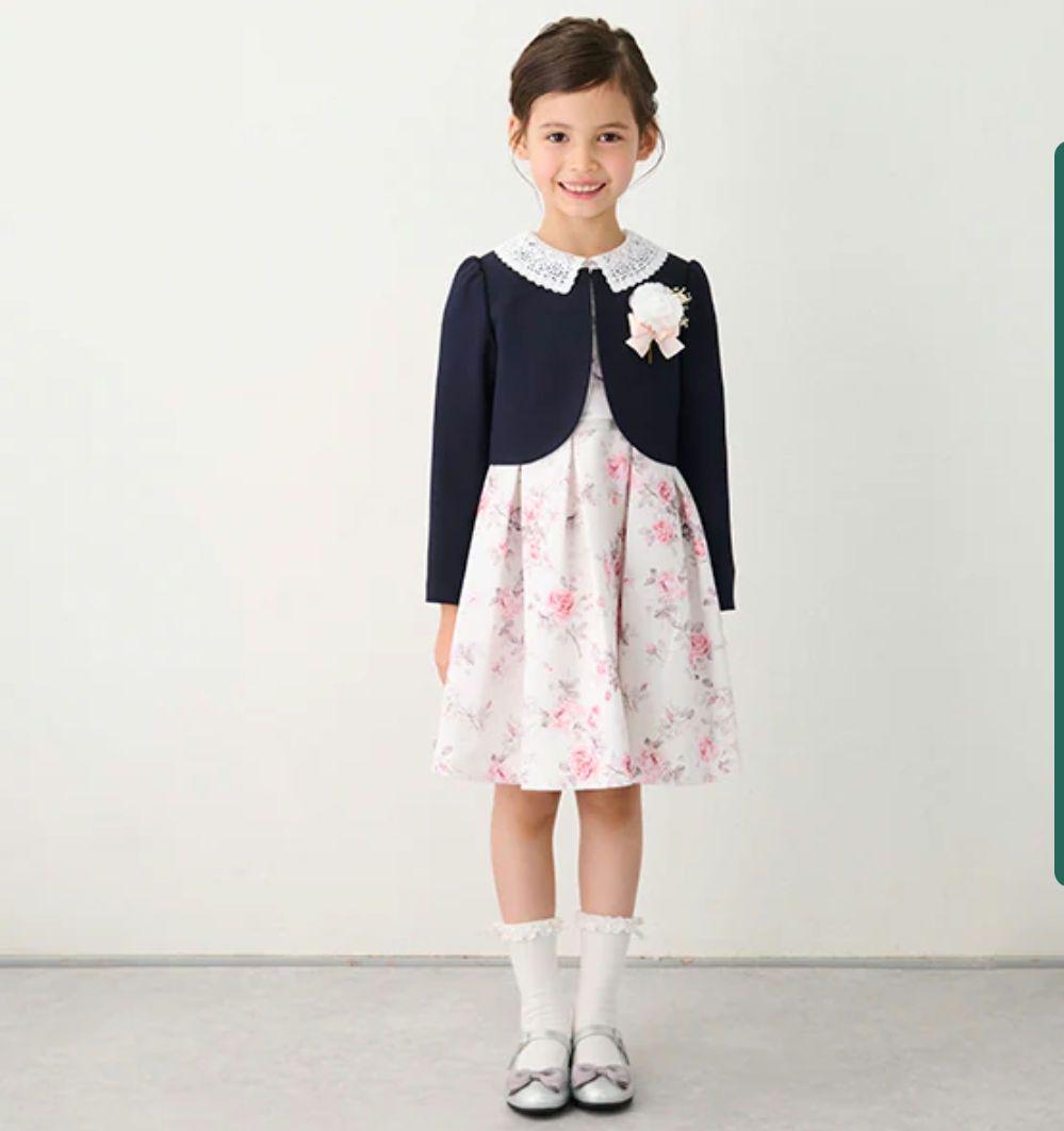 フォーマルワンピース 女の子 120 プティマイン 美品 プティマイン フォーマルワンピース サイズ120 (プティマイン