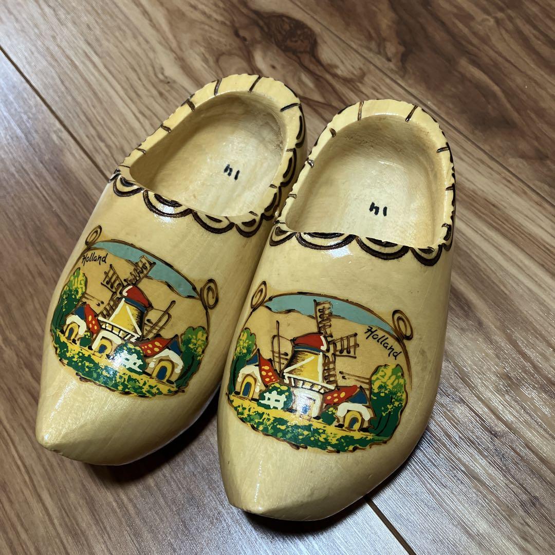 オランダ お土産 木靴 （新品】 木靴 オランダ 海外お土産 25cm