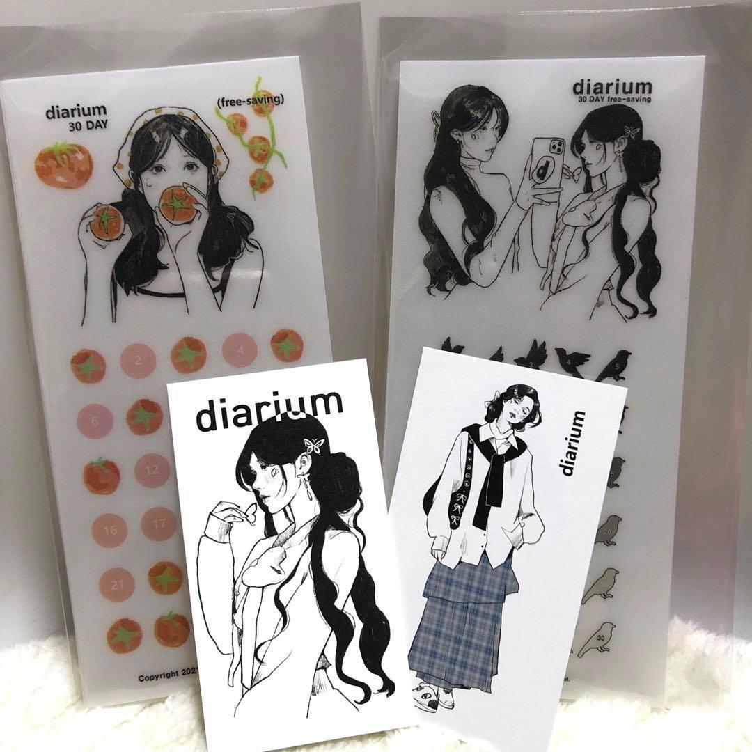 diarium 韓国☆ 貯金チャレンジ バインダー セービングシート2種