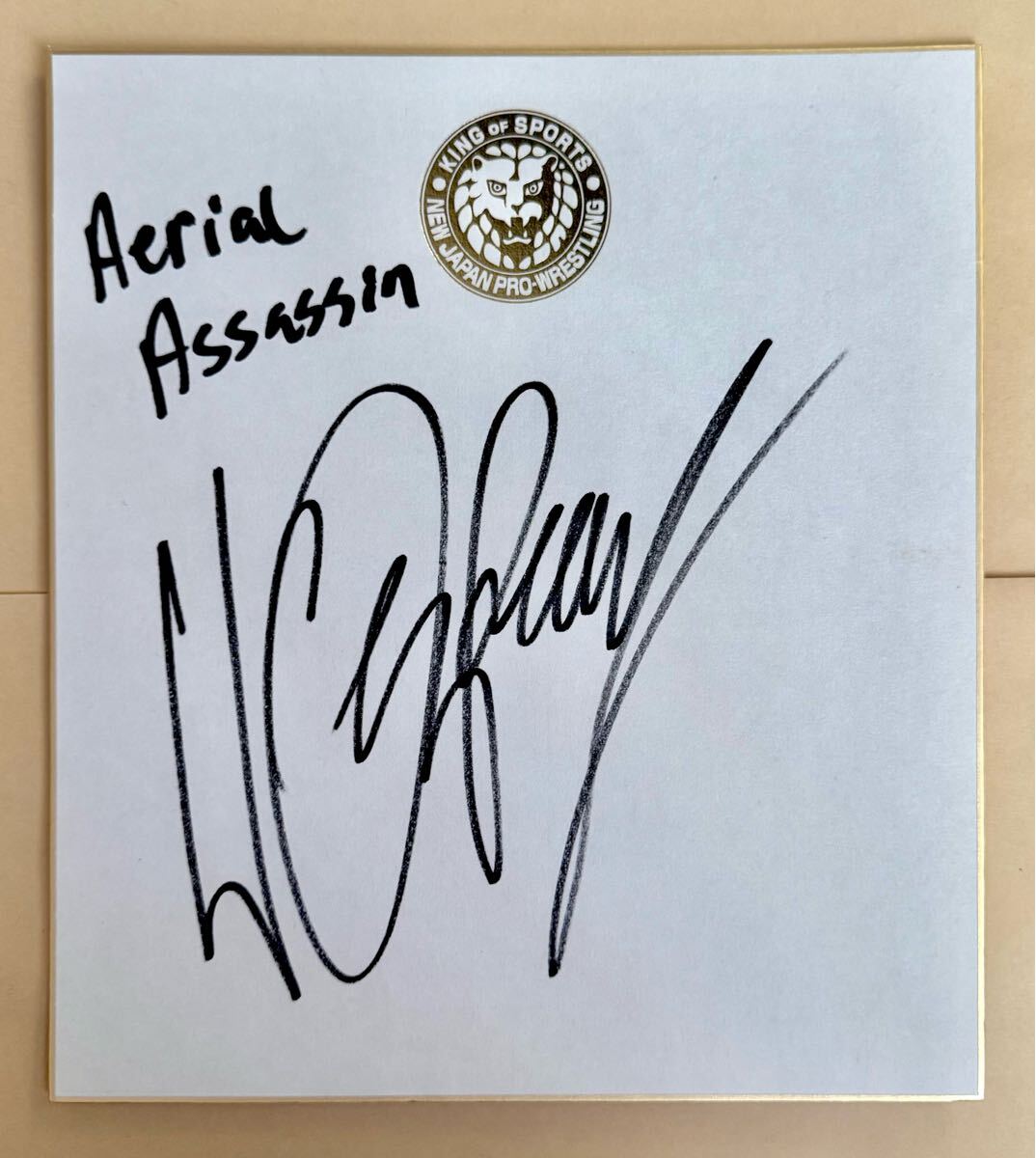 新日本プロレス 直筆サイン入り 色紙 ウィル・オスプレイ NJPW