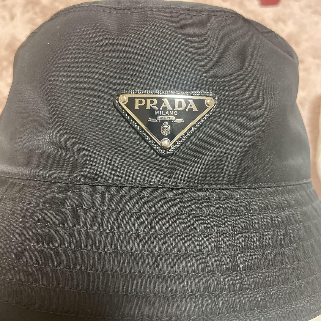 極美品 PRADA バケットハット 黒 ノベルティ 未使用 楽天市場】バケットハット（ブランドプラダ）の通販