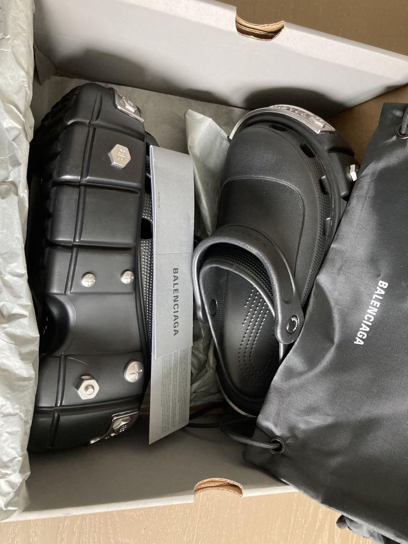 バレンシアガ HARDCROCS スタッズ付きクロックスサンダル メンズ