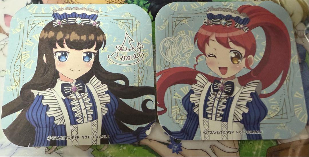 プリパラ　ガァルマゲドンカフェ　白玉みかん　黒須あろま　タペストリーセット プリパラ プリズムストーンショップ限定 ジャンボクッション