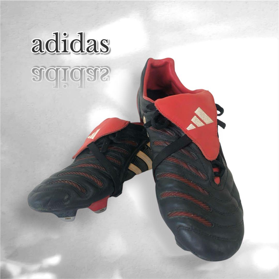 adidas Predator FGサッカーシューズ スパイク グレー/レッド プレデター-elite-