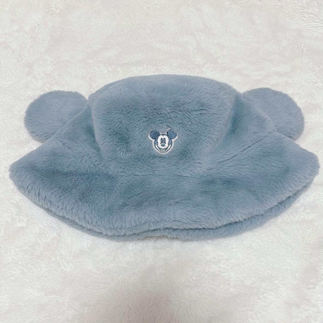 【美品　最終特価】　ディズニー　モコモコ　帽子　バケハ　2色 Disney - ディズニー モコモコ バケハ 帽子の通販 by もち