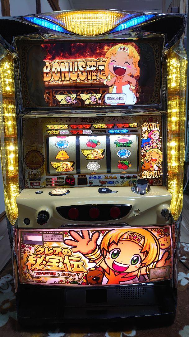 パチスロ実機 NEWクレアの秘宝伝 コイン不要機付 家庭用スロット