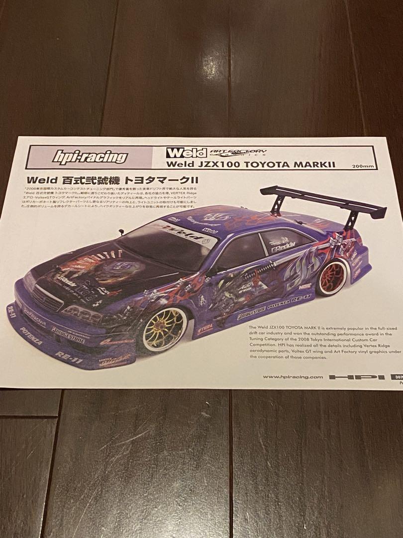 絶版品HPI weldウエルド トヨタMARKⅡ マークⅡ百式 弍號機