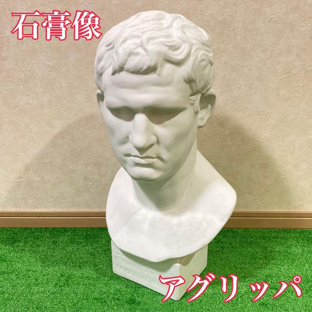 石膏像 アグリッパ デッサン インテリア 彫刻 アグリッパ 石膏像 彫刻 胸像 美術 デッサン (アグリッパ 石膏