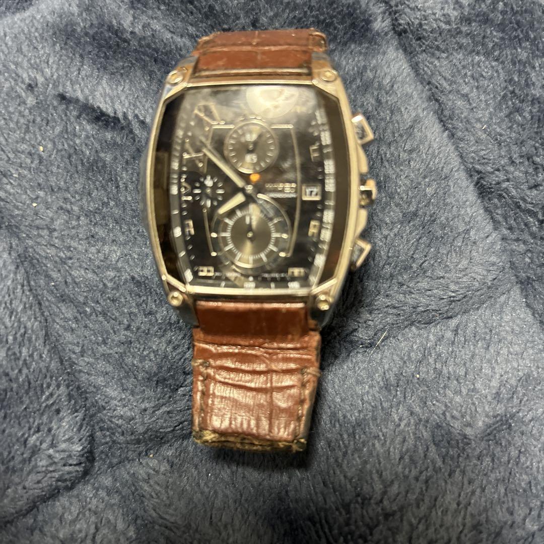 日本未入荷 SEIKO WIRED 7T92-0KW1ワィアドクロノグラフ時計（ジャンク 時計