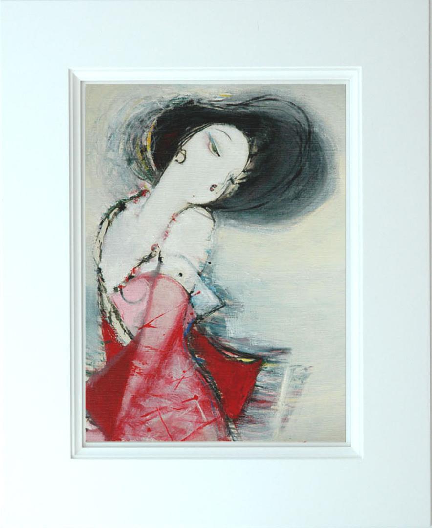 メルカリ 絵画 絵 額付き ( 白 ) 油絵 F6-082711 愛しい女たち
