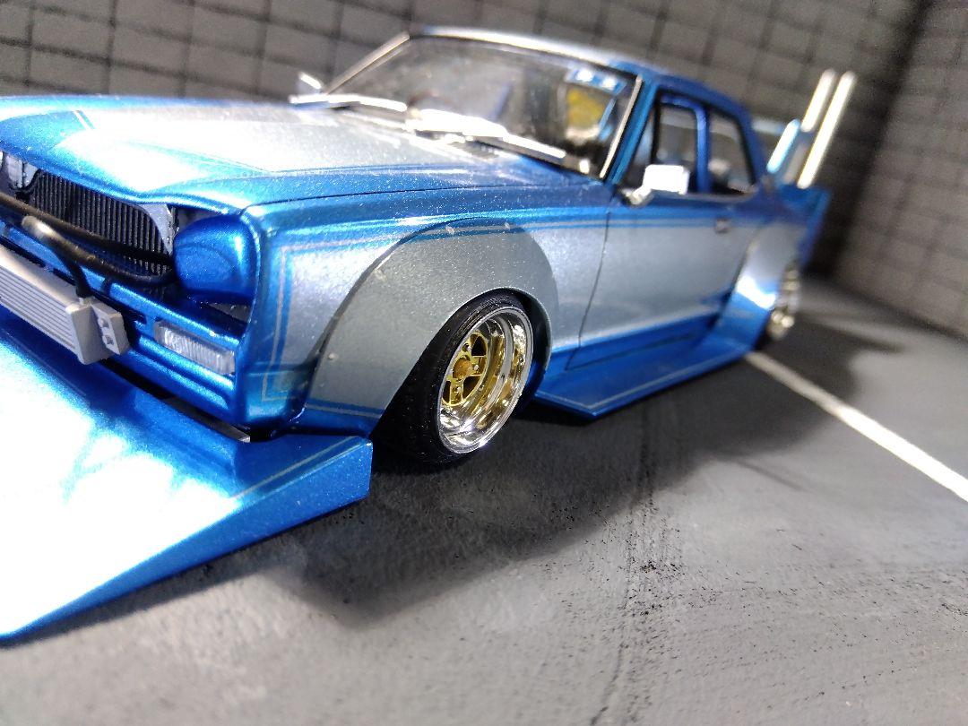 アオシマ1/24ハコスカ街道レーサー旧車スカイライン族車ワークス