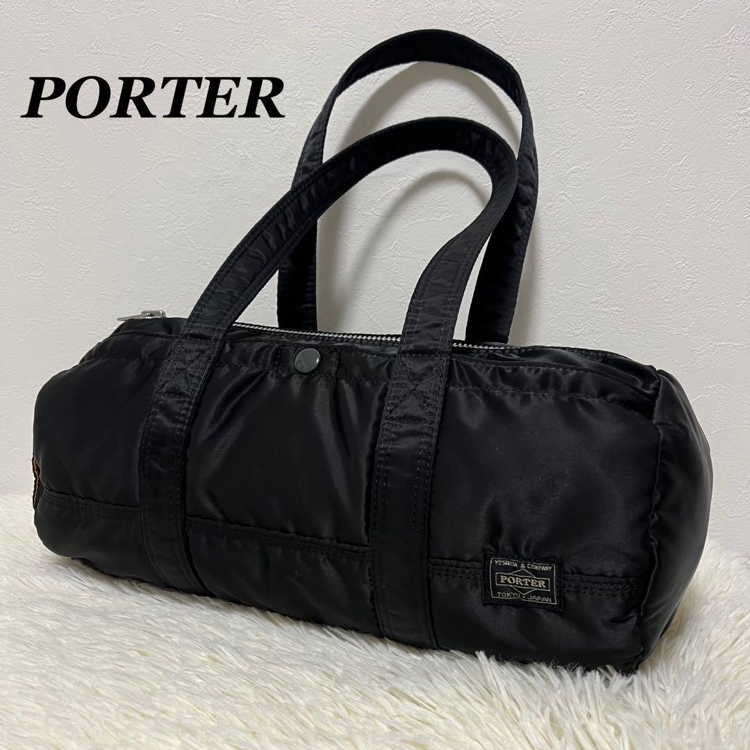 PORTER ポーター タンカー 黒 ミニドラムバッグ ブラック