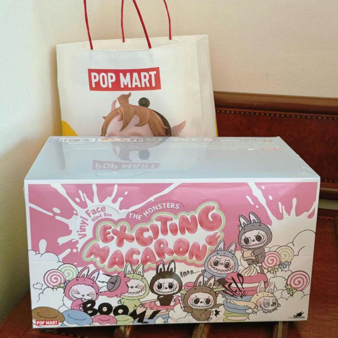 Popmart THE MONSTERS Macaron Labubu 1箱 Pop Mart Labubu The Monsters Exciting Macaron Vinyl Face