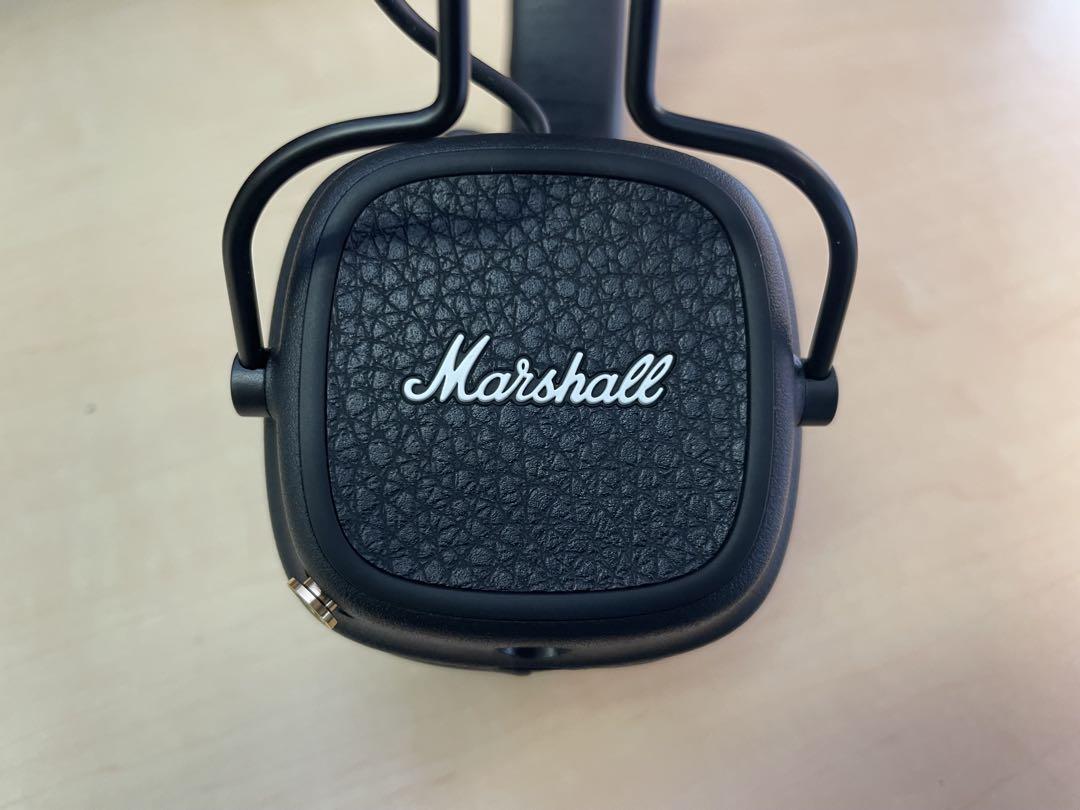 Marshall Major V ワイヤレスヘッドフォン　ブラック Major Vヘッドホン 最大約100時間のワイヤレス再生が可能