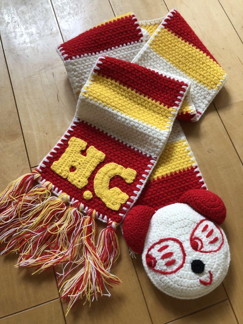 HYSTERIC GLAMOUR マフラー 黒/ピンク HYSTERIC GLAMOUR ヒステリックグラマー / HYSTERIC GLAMOUR
