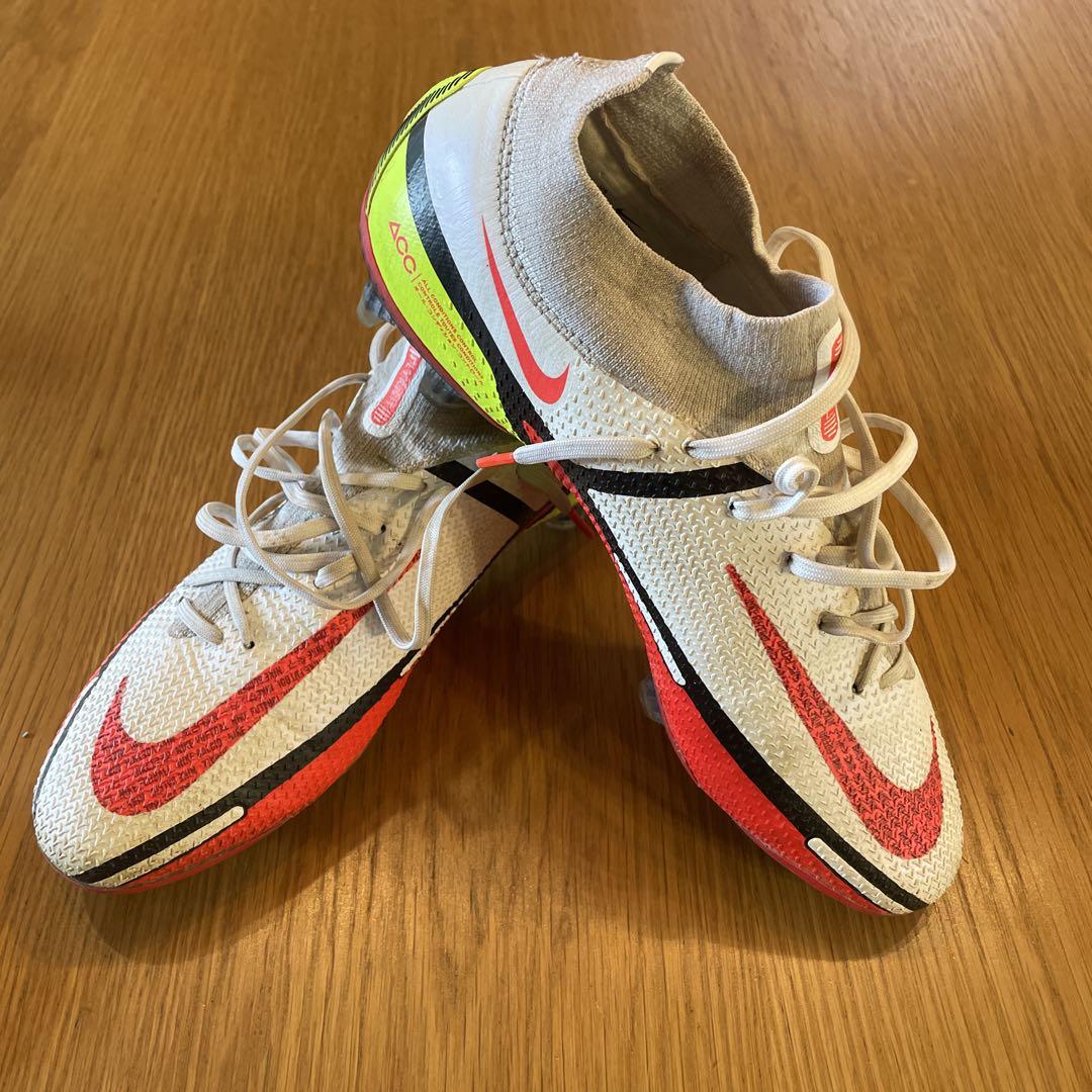 Nike Phantom GT スパイクシューズ ホワイト/レッド NIKE ナイキ ファントム GT2 プロ FG(ホワイト×レッド) DA4432