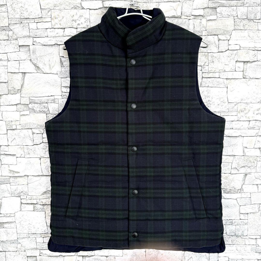 MACKINTOSH マッキントッシュ チェック柄中綿リバーシブルベスト 38