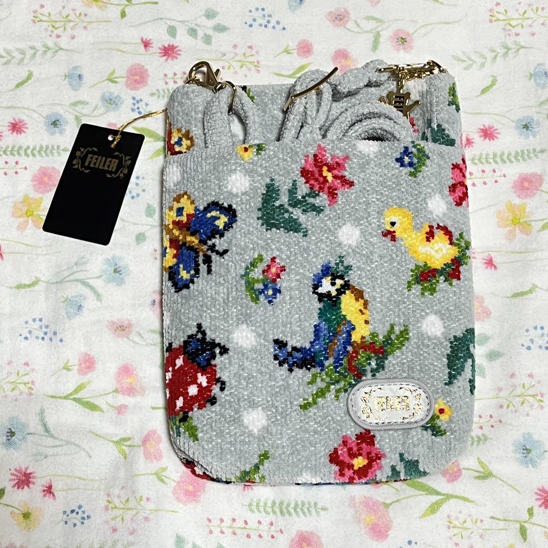 Maru　フェイラー ハイジドット スマホショルダー シルバーグレー Maru様専用 フェイラー ハイジドット スマホショルダー シルバー