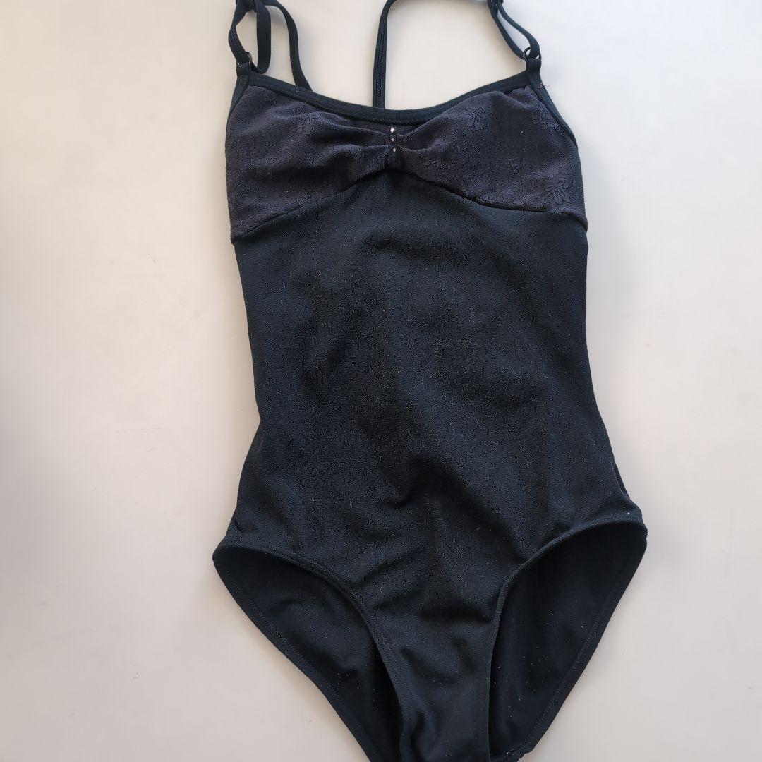 チャコット　黒　バレエレオタード　140 バレエ チャコット 140 黒 Chacott ジュニア用 レオタード