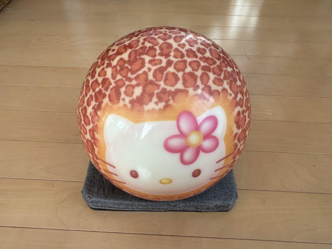 値下げ】ボウリング ボール キティ ヒョウ柄 （新品】ボウリング