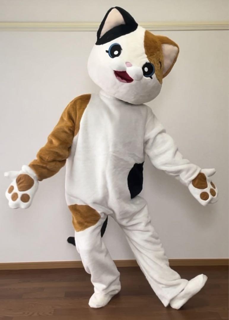 三毛猫　着ぐるみ 動物着ぐるみ・三毛ねこ | 動物着ぐるみのレンタル | ジャストタイム